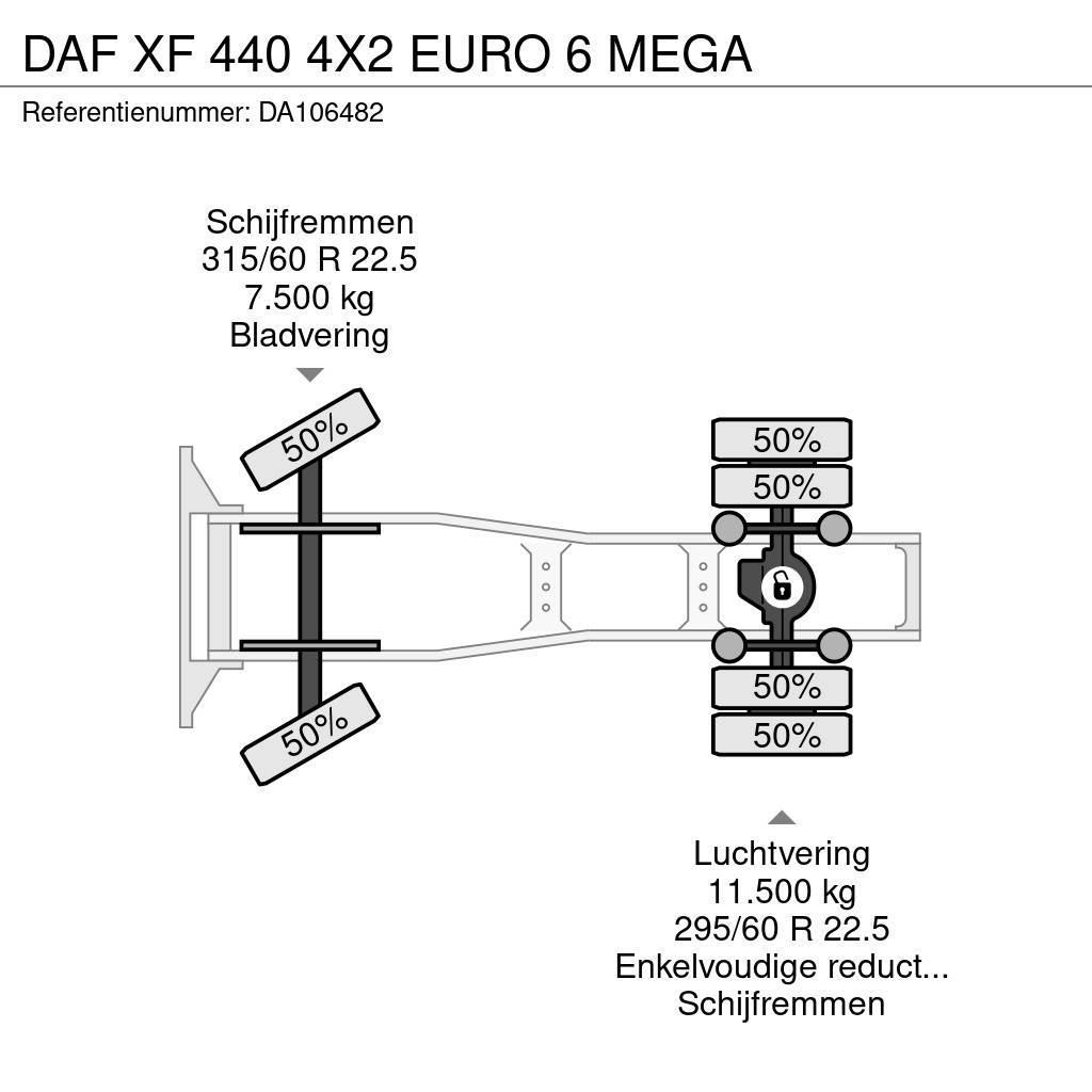 DAF XF 440 4X2 EURO 6 MEGA Motrici e Trattori Stradali