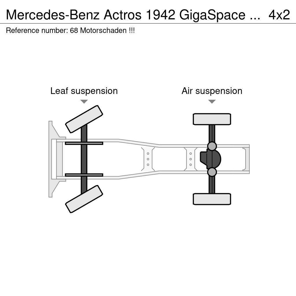 Mercedes-Benz Actros 1942 GigaSpace / Motorschaden !!! Motrici e Trattori Stradali