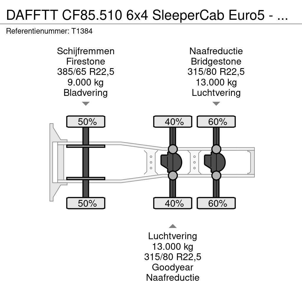 DAF FTT CF85.510 6x4 SleeperCab Euro5 - 189.000km Orig Motrici e Trattori Stradali