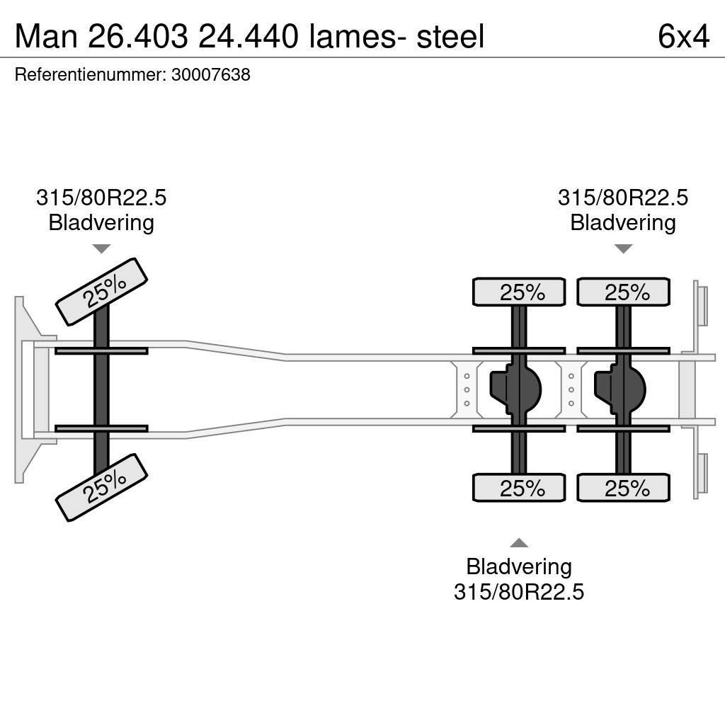 MAN 26.403 24.440 lames- steel Chassis Cab trucks
