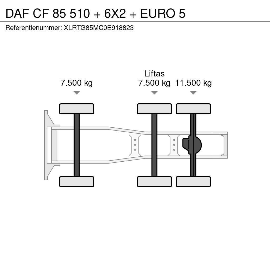 DAF CF 85 510 + 6X2 + EURO 5 Motrici e Trattori Stradali