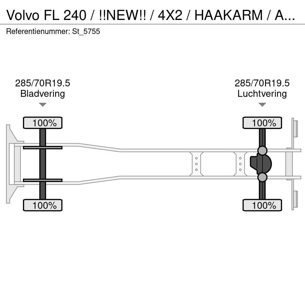 Volvo FL 240 / !!NEW!! / 4X2 / HAAKARM / AMPIROLLE Hook lift trucks