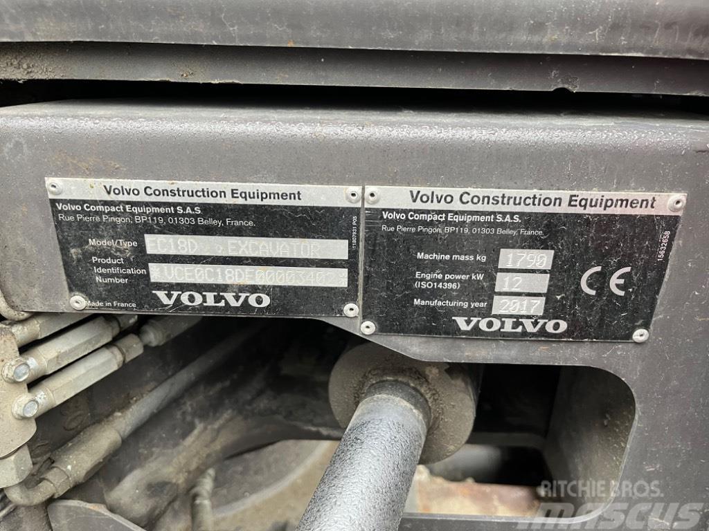 Volvo ECR 18 D Miniescavatori