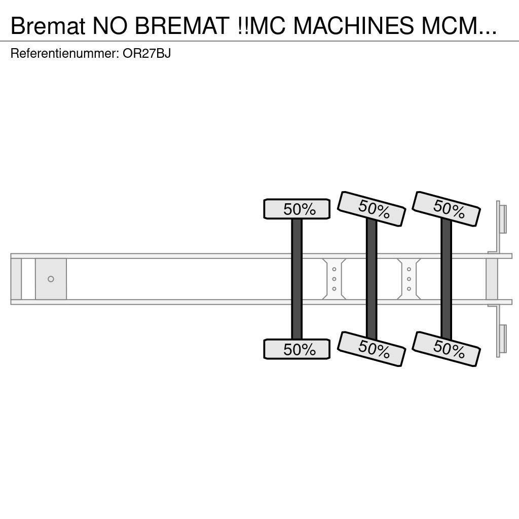  Bremat NO BREMAT !!MC MACHINES MCM-339-ST-S2!!CEME Altri semirimorchi