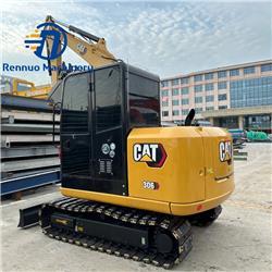 CAT 306E with rubber