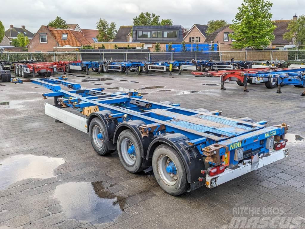 Krone SD 27 3-Assen BPW - DrumBrakes- 5280kg - ALL Sorts Containerframe semi-trailers