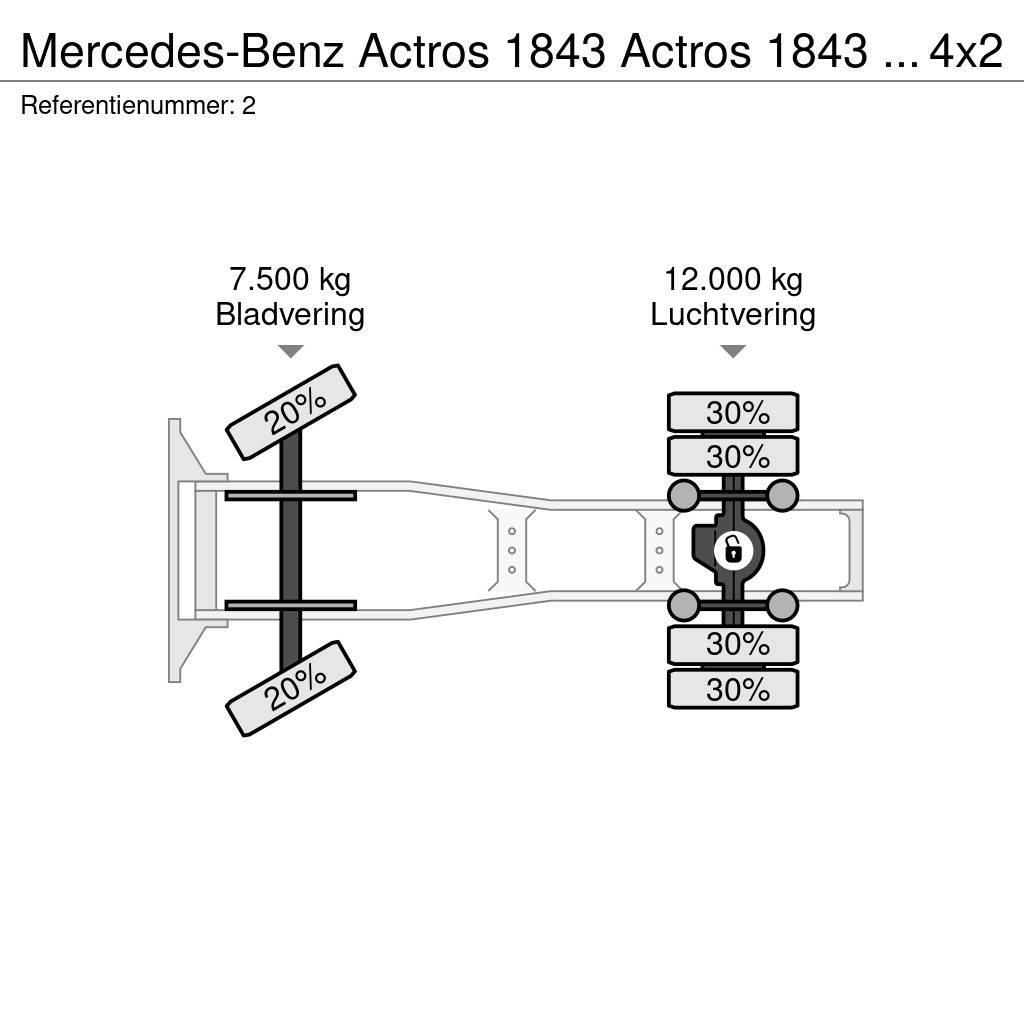 Mercedes-Benz Actros 1843 Actros 1843 ADR 4x2 RETARDER Tractor Units