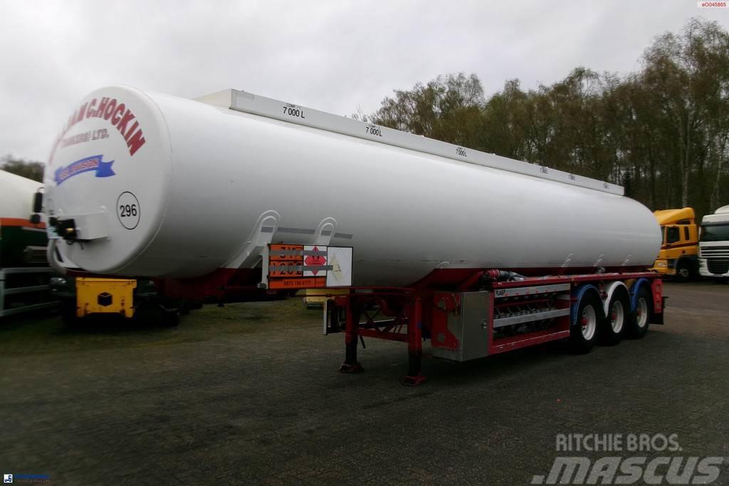 LAG Fuel tank alu 44.4 m3 / 6 comp + pump Tanker semi-trailers