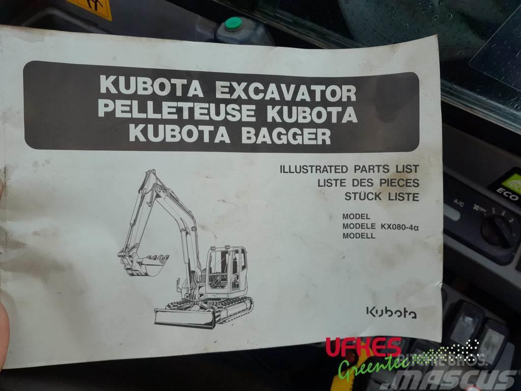 Kubota KX080-4 Alpha Midi excavators  7t - 12t