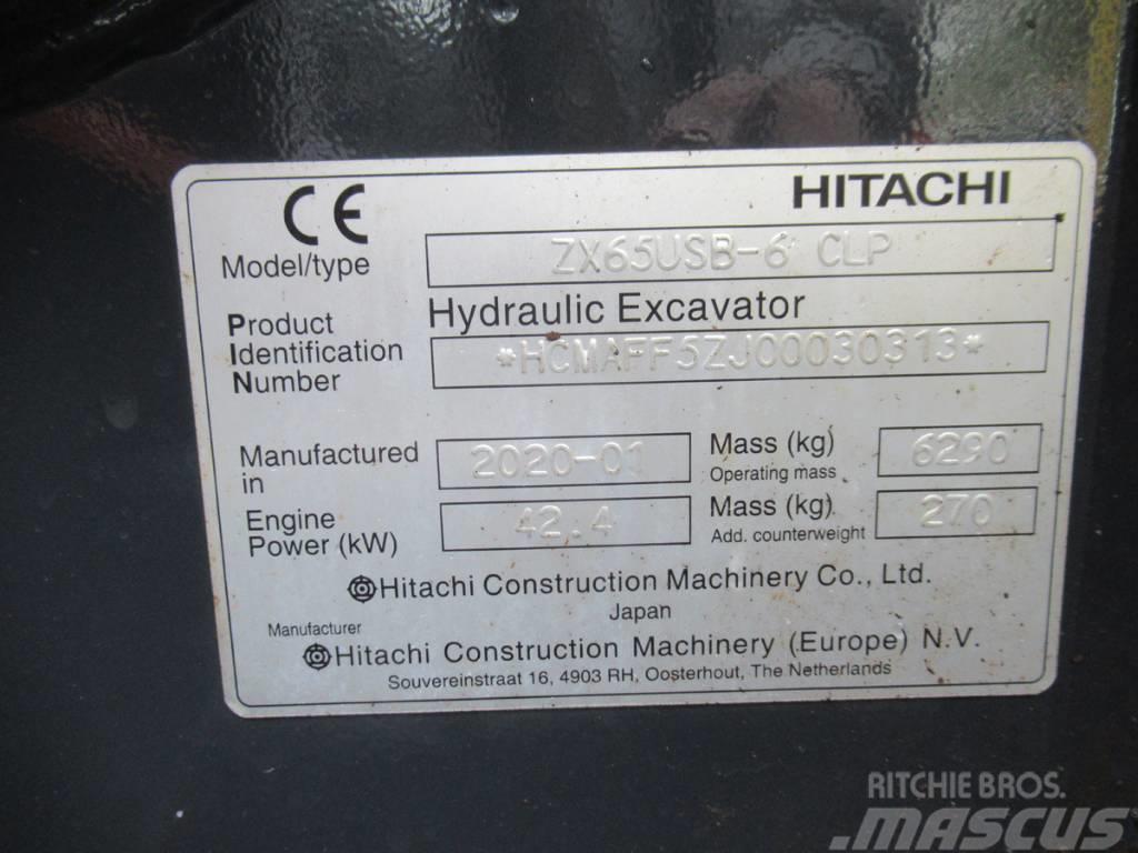 Hitachi ZX65 USB-6 CLP Oilquick OQ45-5 SH Mini excavators < 7t (Mini diggers)
