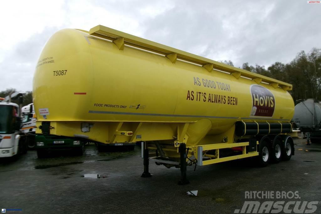 Spitzer Powder tank alu 56 m3 / 1 comp (food grade) Tanker semi-trailers