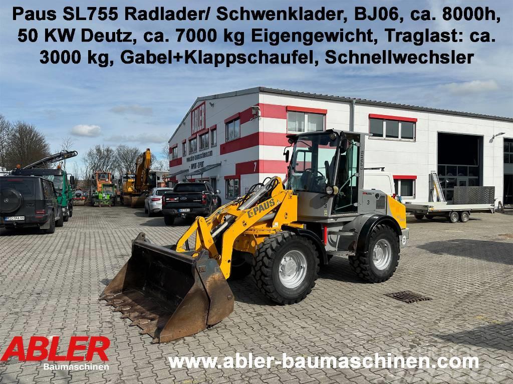 Paus SL 755 Schwenklader Gabel + Klappschaufel Wheel loaders