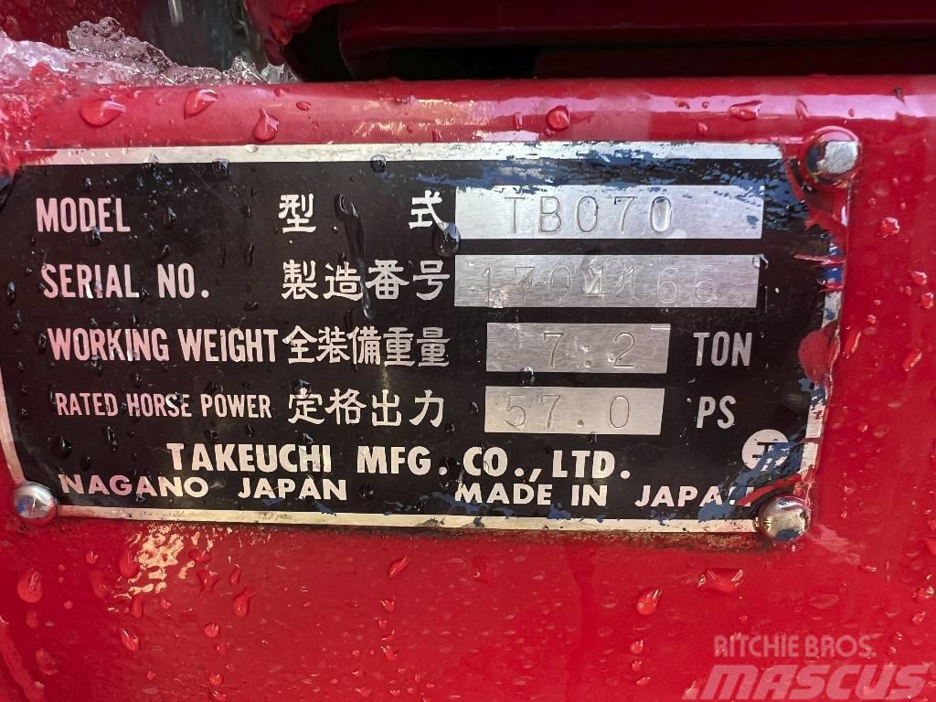 Takeuchi TB 070*+3xSchaufeln*7200 kg Mini excavators < 7t (Mini diggers)