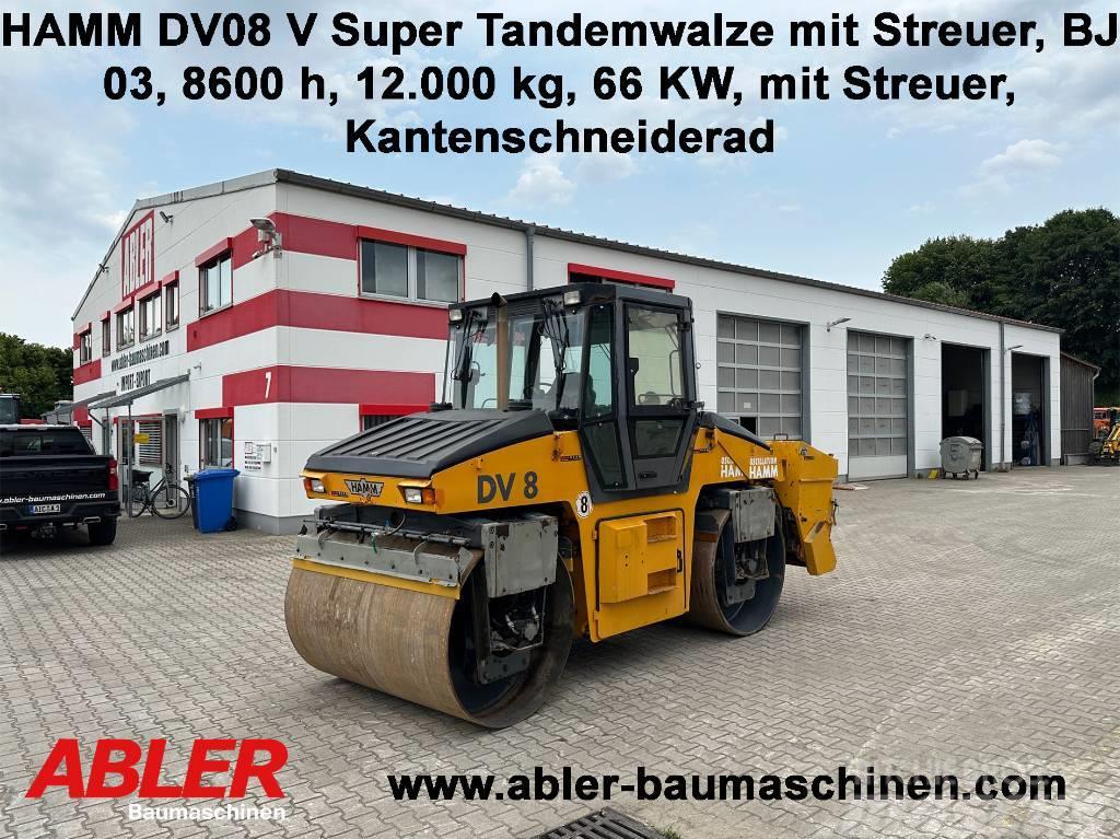 Hamm DV 8 V Super Tandemwalze mit Streuer Twin drum rollers