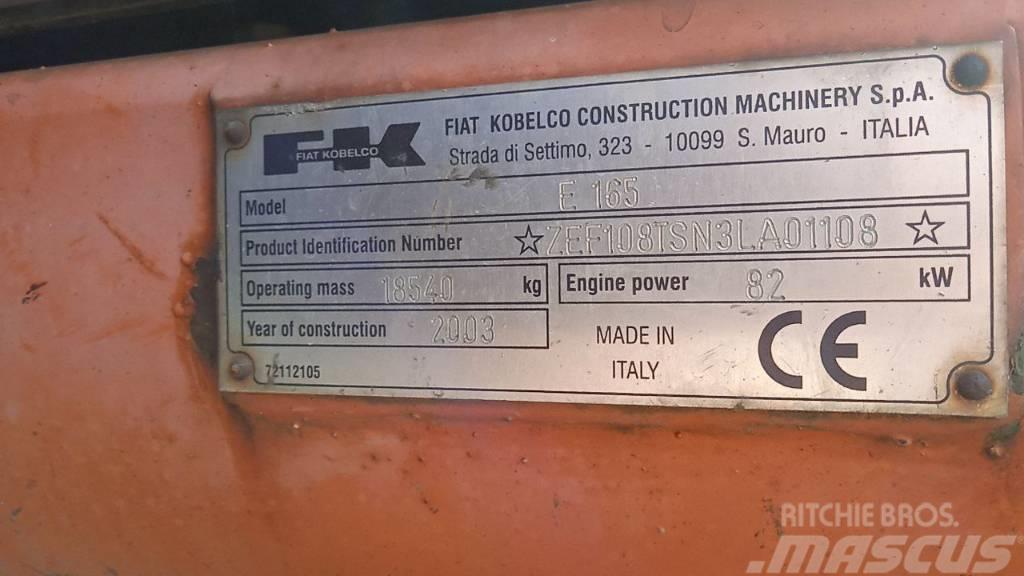 Fiat-Kobelco E165 Midi excavators  7t - 12t