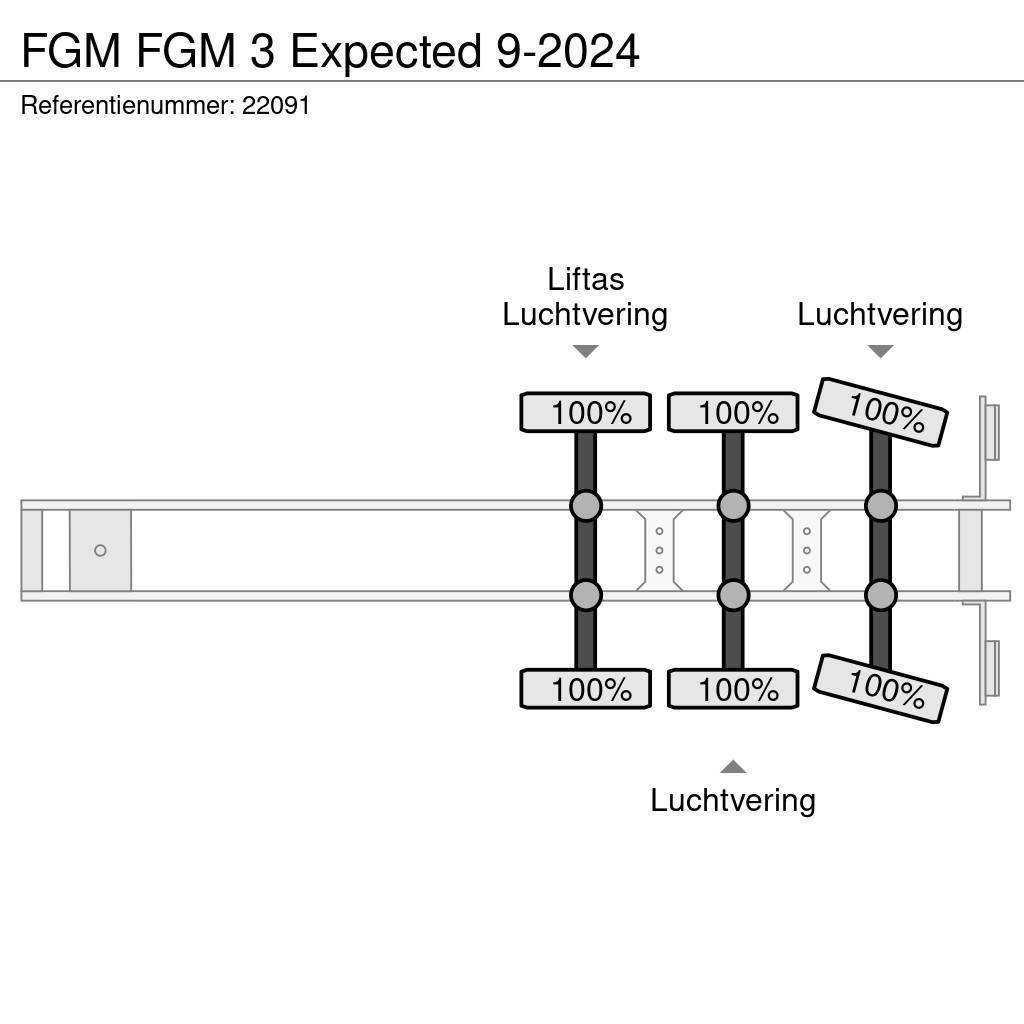 FGM 3 Expected 9-2024 Flatbed/Dropside semi-trailers
