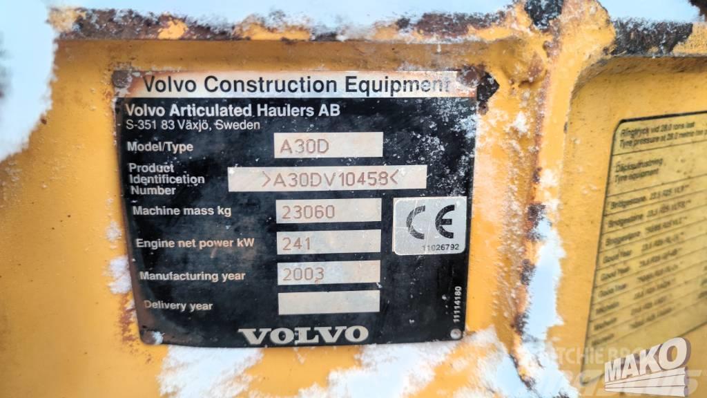 Volvo A 30 D Articulated Dump Trucks (ADTs)