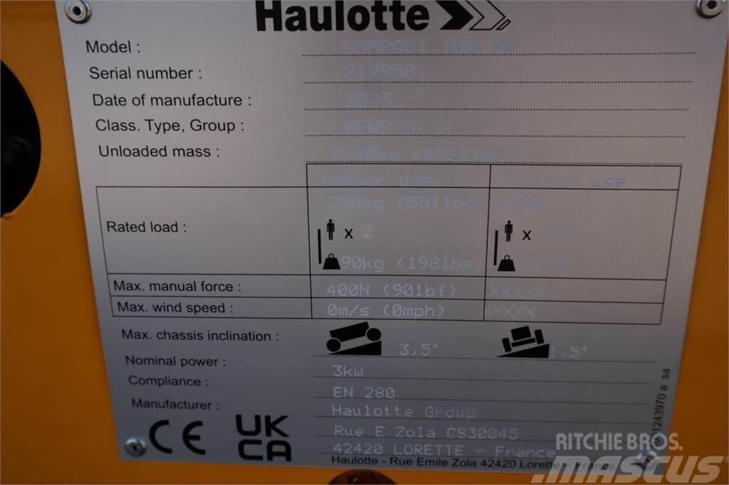 Haulotte COMPACT 10N  Valid inspection, *Guarantee! 10m Wor Scissor lifts
