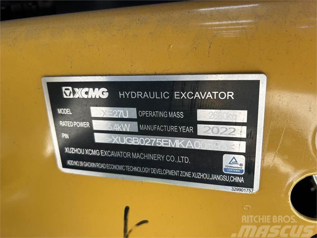 XCMG XE27U Mini excavators < 7t (Mini diggers)