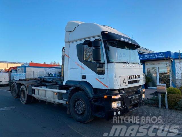 Iveco Stralis 450 AT260 Abrollkipper Hyvalift ATM Hook lift trucks