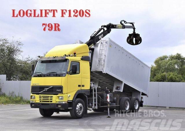 Volvo FH 12 460 Abrollkipper * LOGLIFT F120S 79R * TOP Hook lift trucks