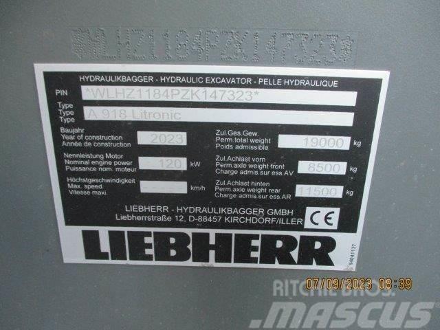 Liebherr A 918 Litronic G6.0-D Wheeled excavators