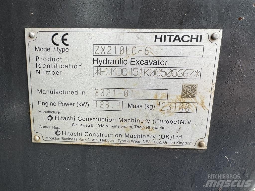 Hitachi ZX 210 LC-6 Escavatori cingolati