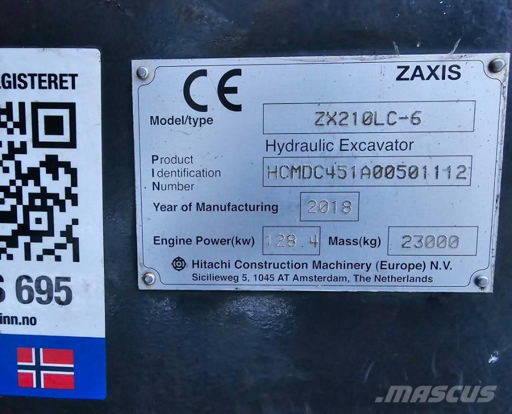 Hitachi ZX 210 LC-6 Escavatori cingolati