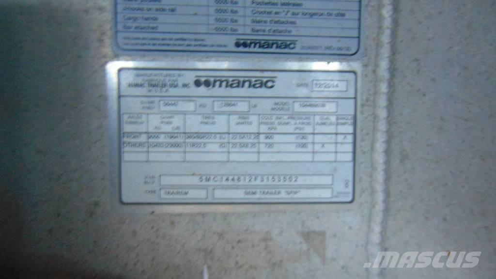 Manac Flatbed Rimorchi con sponde ribaltabili