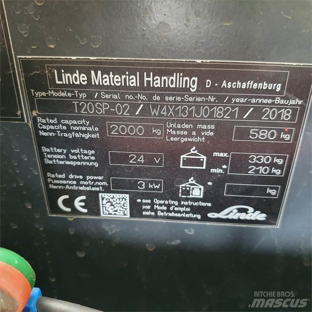 Linde T20SP kurz Transpallet manuale