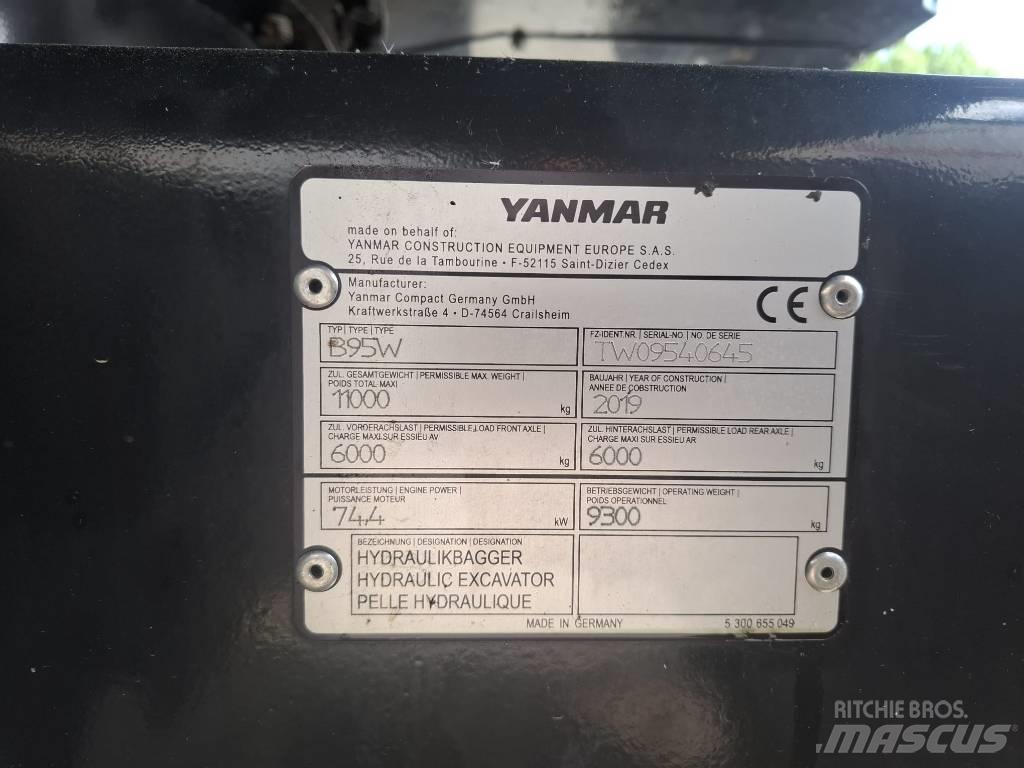 Yanmar B 95 W Escavatori gommati