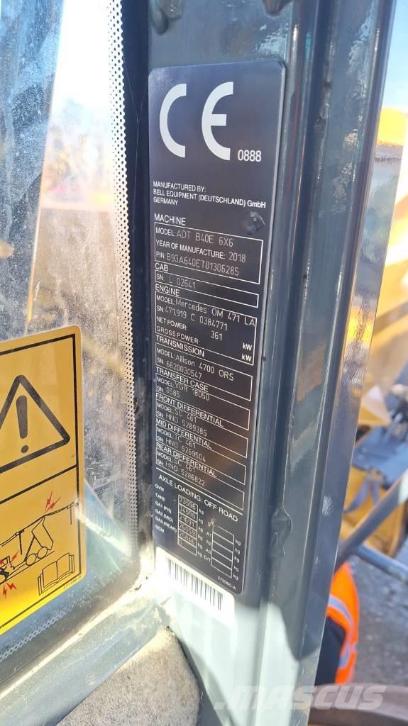 Bell B 40 E Dumpers articolati