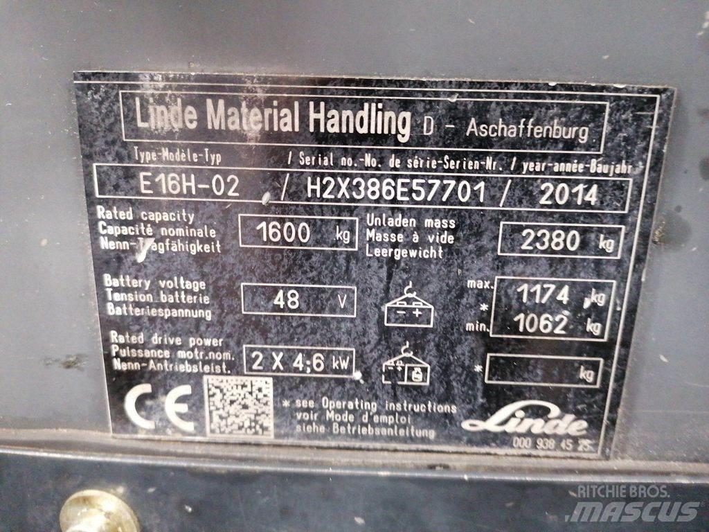 Linde E16H-02 Carrelli elevatori elettrici