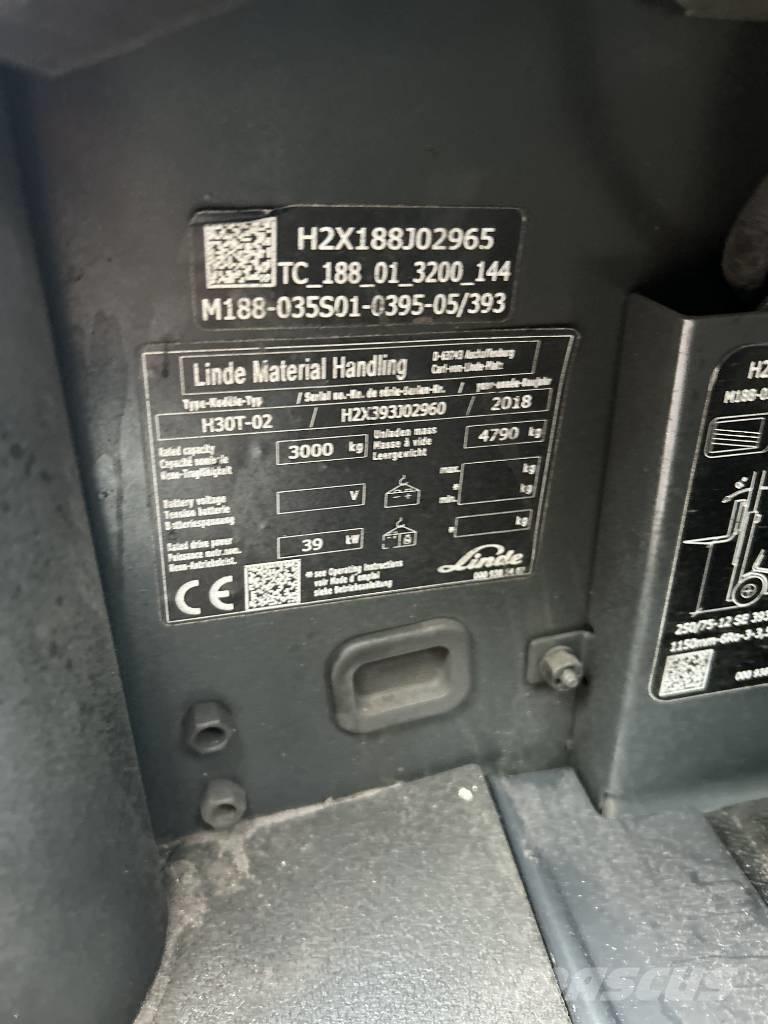 Linde H30T-02 Carrelli elevatori GPL