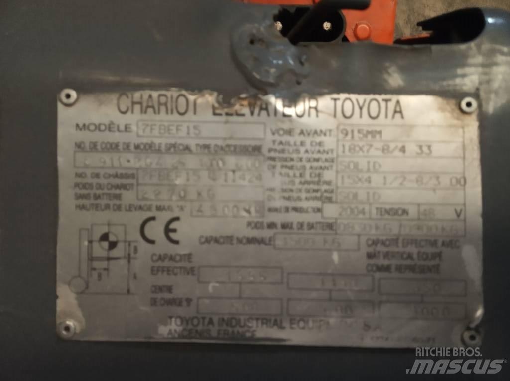 Toyota 7FBEF15 Carrelli elevatori elettrici