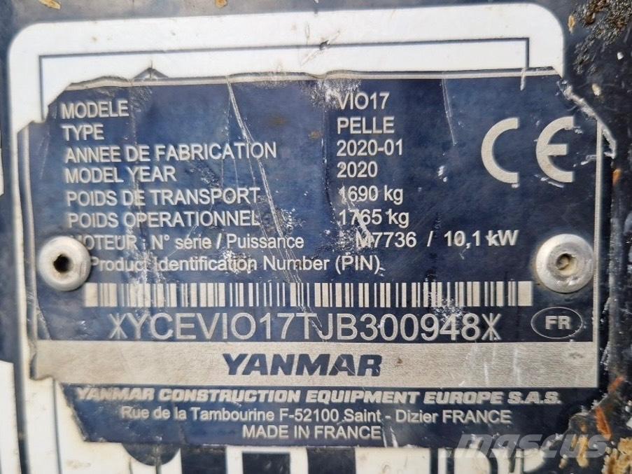 Yanmar Vio 17 Miniescavatori