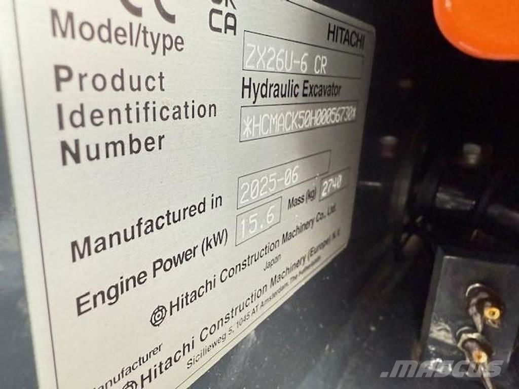 Hitachi ZX26 U-6 Miniescavatori