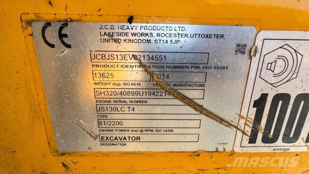 JCB JS 130 LC Escavatori cingolati