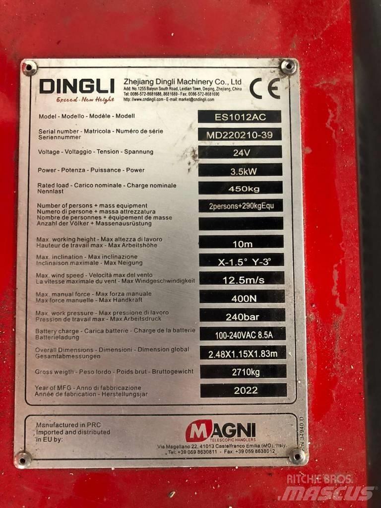 Magni ES 1012 AC Piattaforme a pantografo