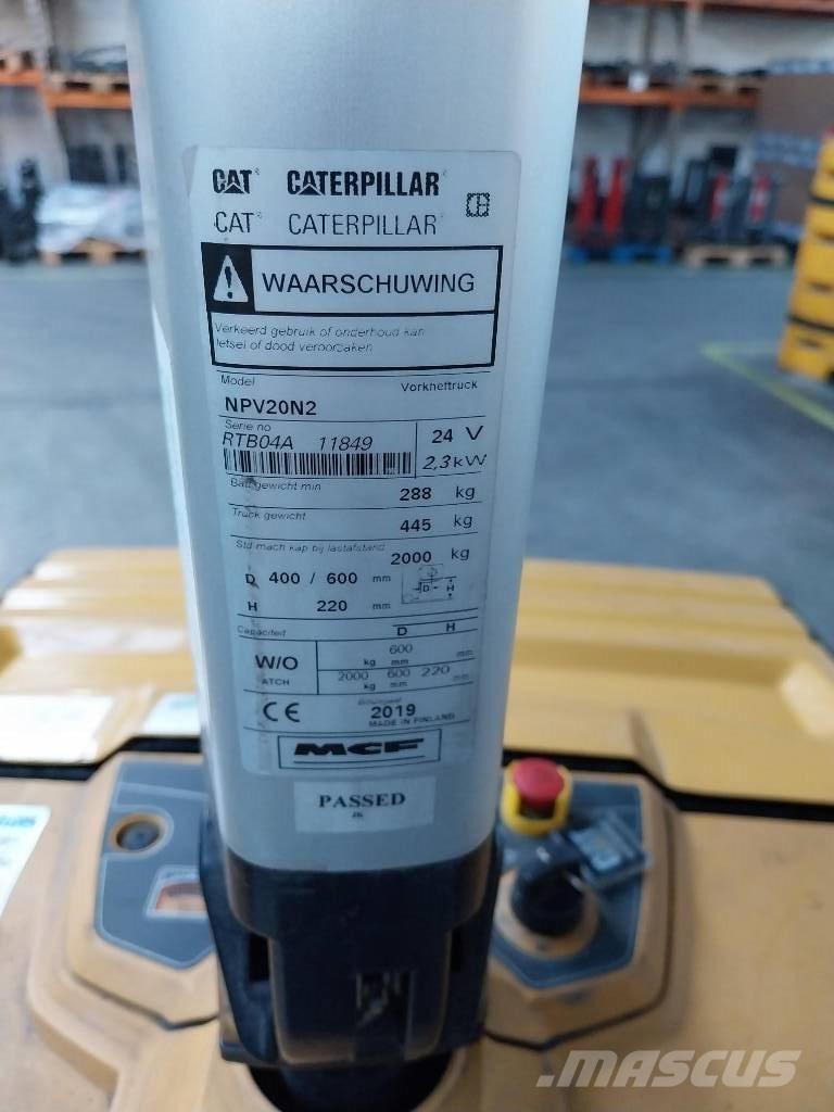 CAT NPV 20 N2 Carrelli elevatori bassi a piattaforma