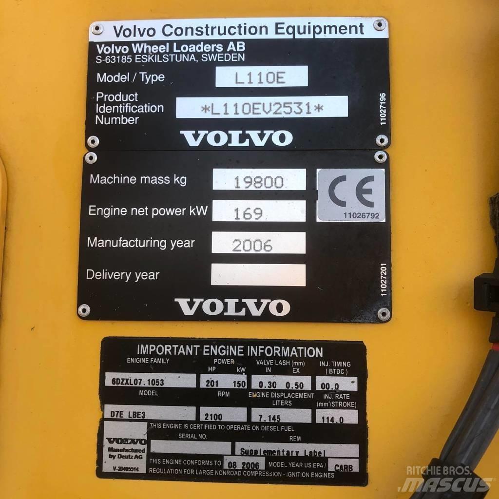 Volvo L 110 E Pale gommate