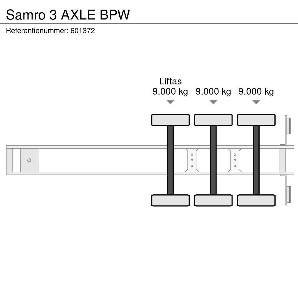 Samro 3 AXLE BPW Semirimorchio a pianale