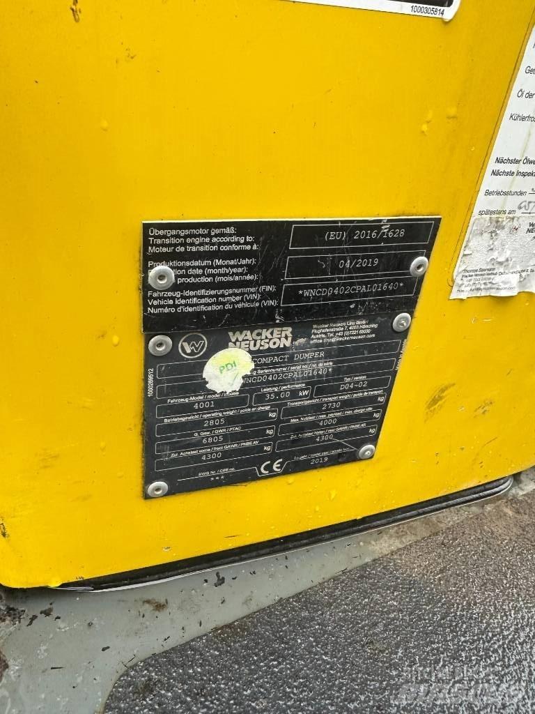 Wacker Neuson 4001 Mini dumper