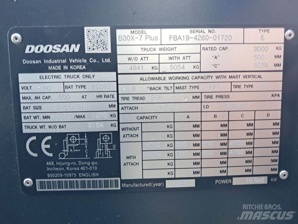 Doosan B30X-7 Plus Carrelli elevatori elettrici