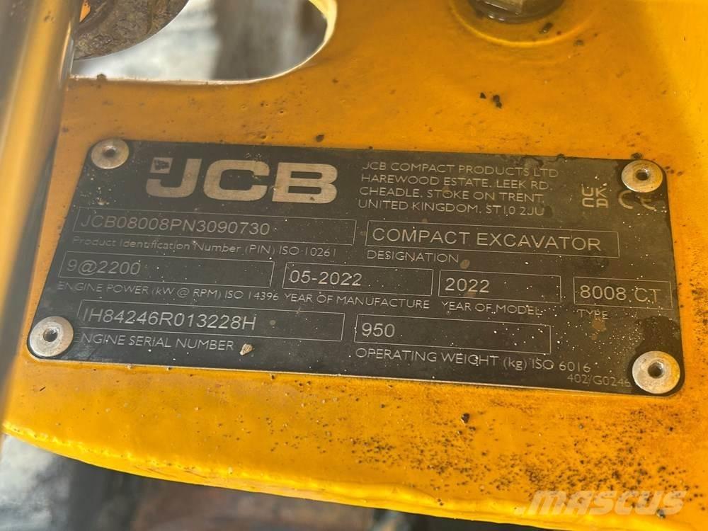 JCB MICRO 8008 Miniescavatori