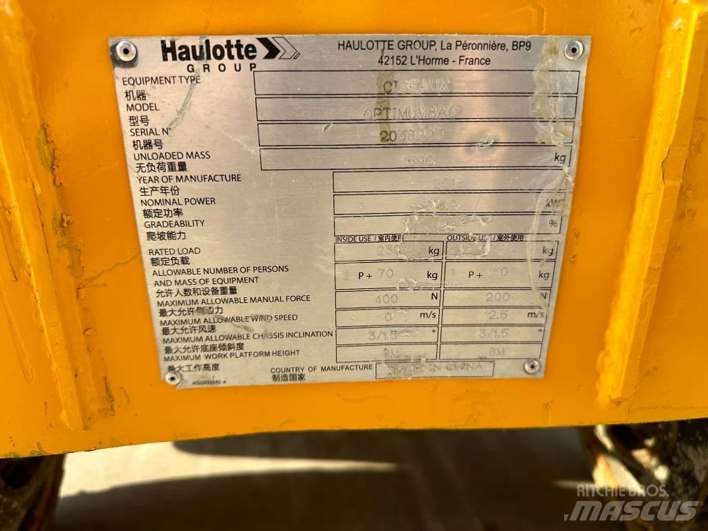 Haulotte OPTIMUM 8 Piattaforme a pantografo