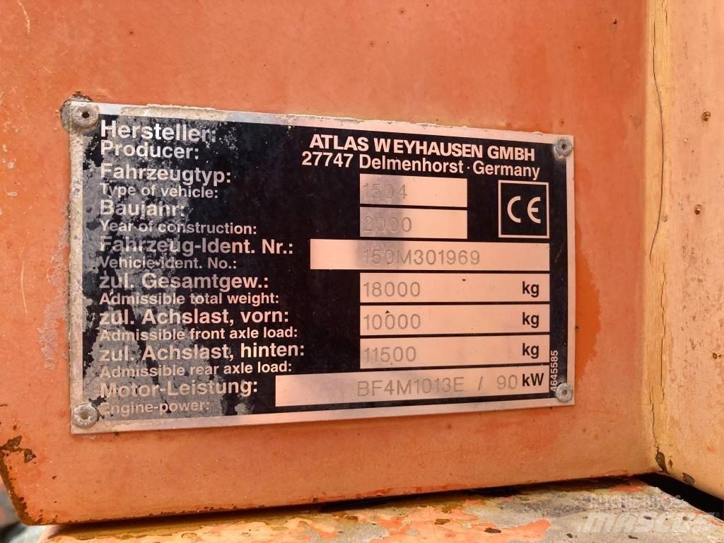 Atlas 1504 Escavatori gommati