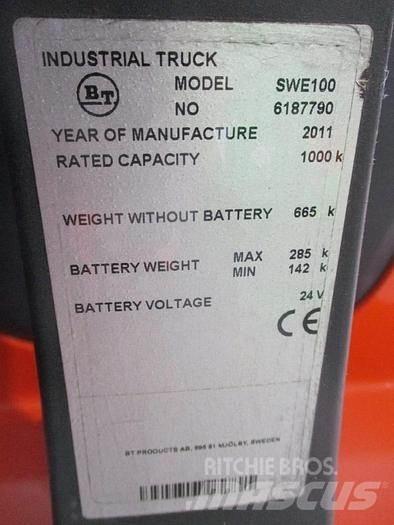 BT SWE 100 Transpallet uomo a terra