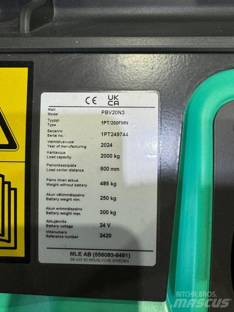 Mitsubishi PBV20N2 Carrelli elevatori bassi a piattaforma