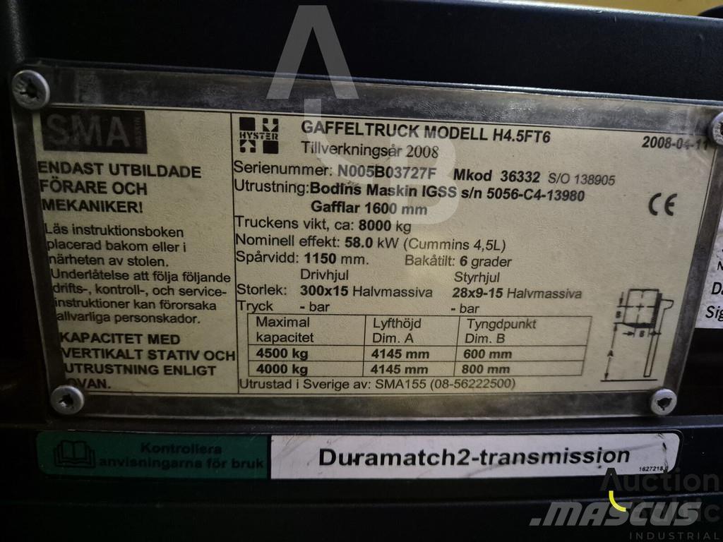 Hyster H4.5FT6 Carrelli elevatori diesel